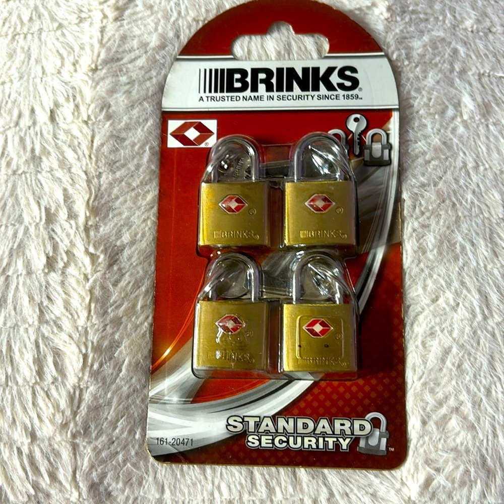 Brinks Luggage Security Locks with Keys (4 pk) - Picture 8 of 14